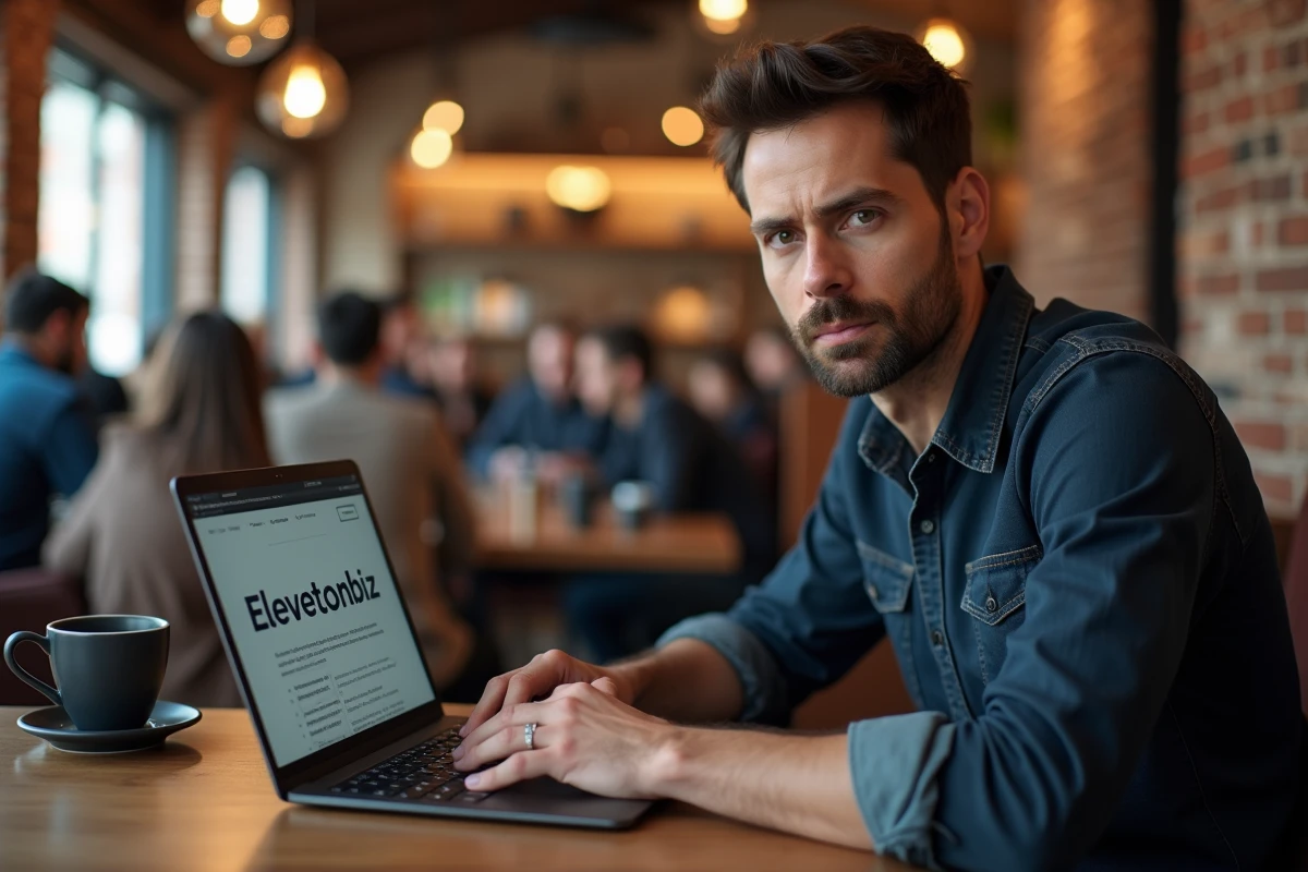 Entrepreneur consultant la plateforme Elevetonbiz pour éviter les erreurs dans ses demandes d'aides