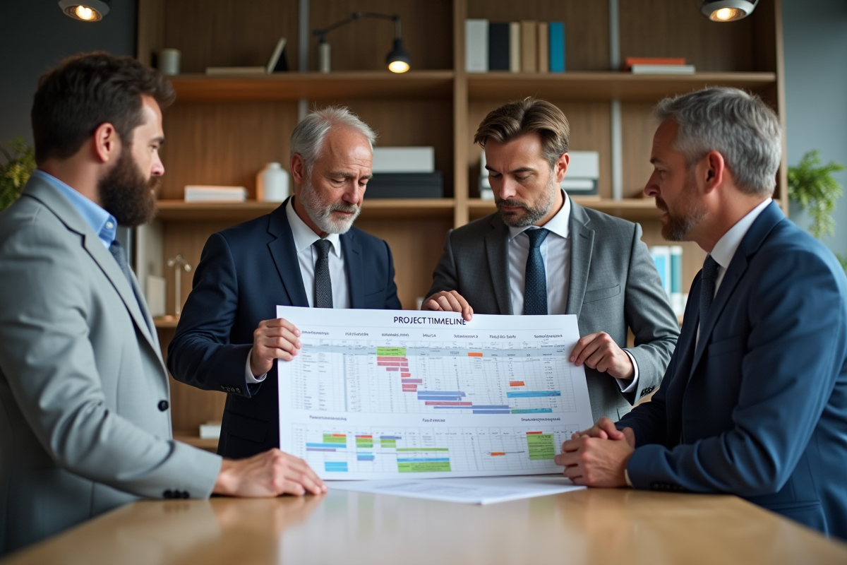 Les quatre éléments composant la chronologie d&rsquo;un projet